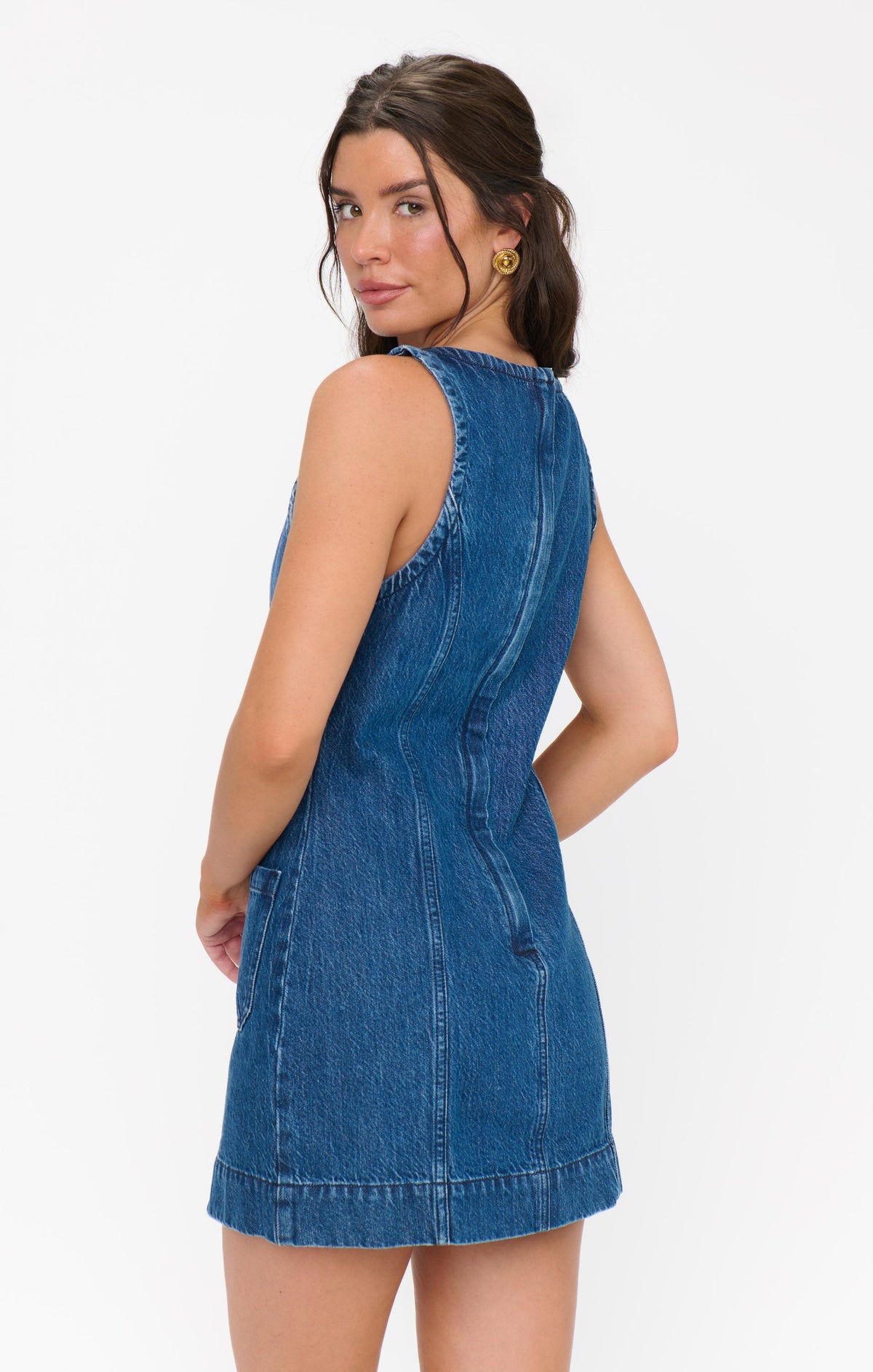 Boulevard Mini Dress ~ Reservoir Blue