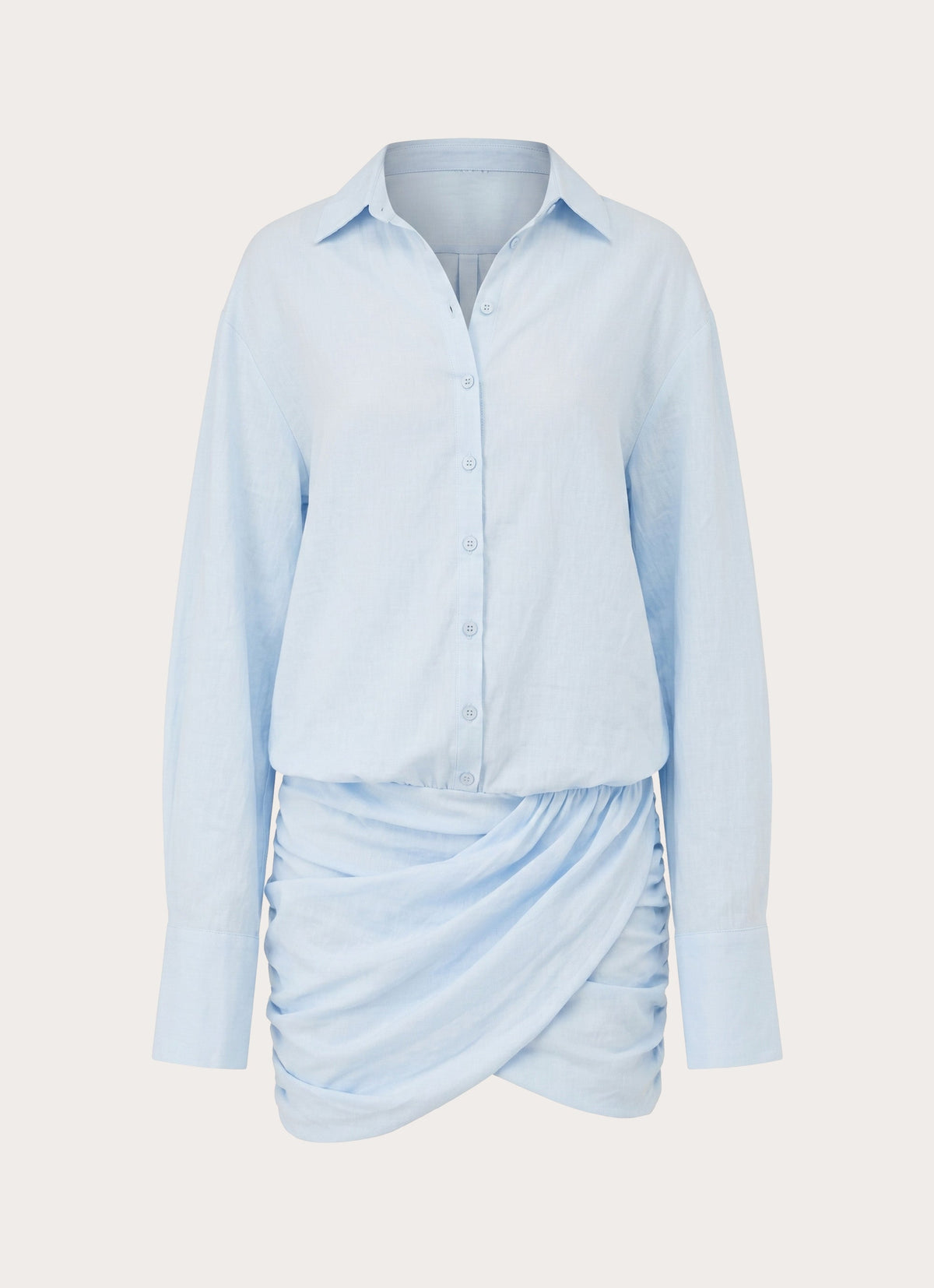 Galilea Shirt Mini Dress - Blue