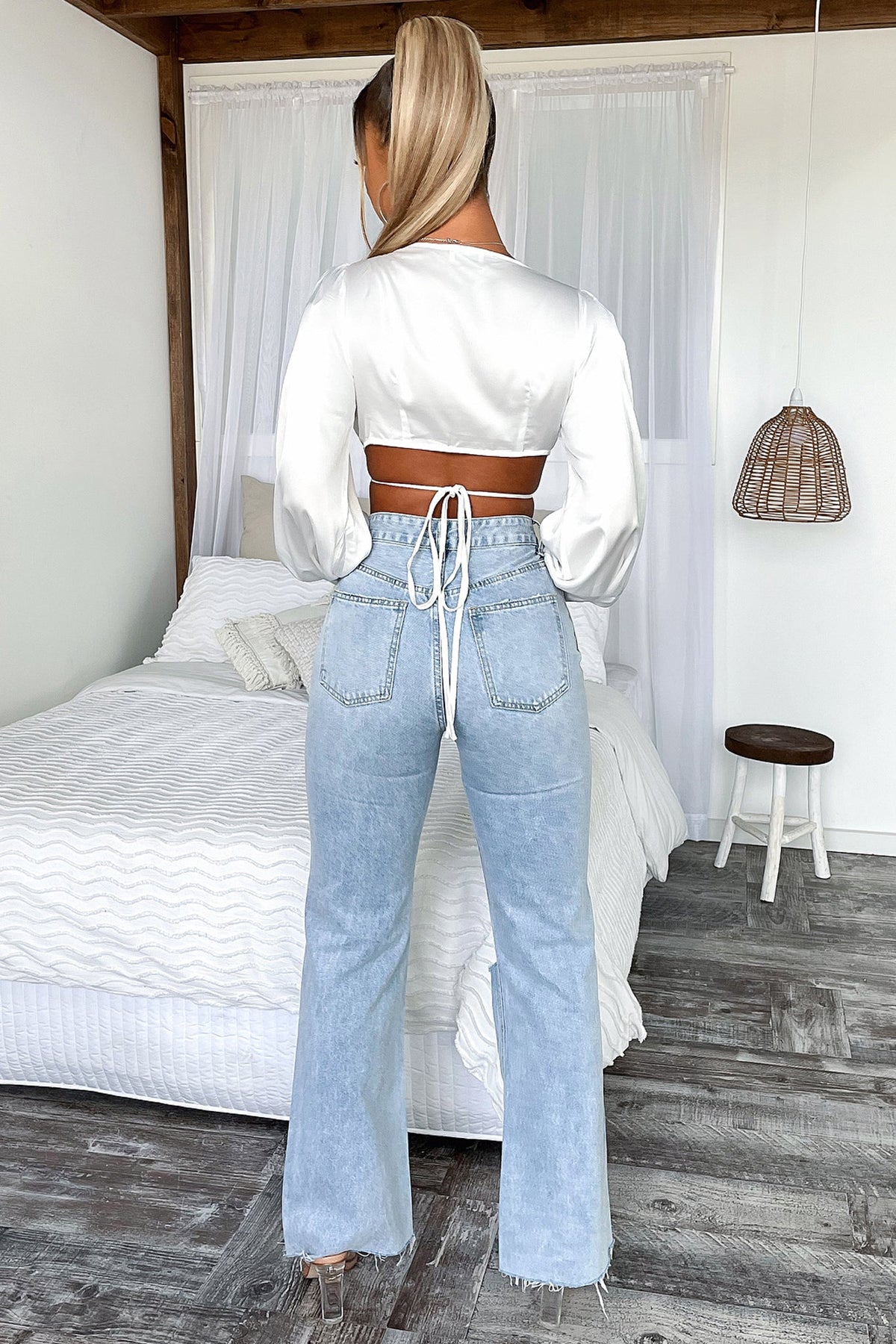 Logan Crop - White