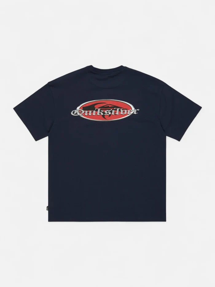 Remera Quiksilver Mercury Chrome Oldenglish Azul Marino