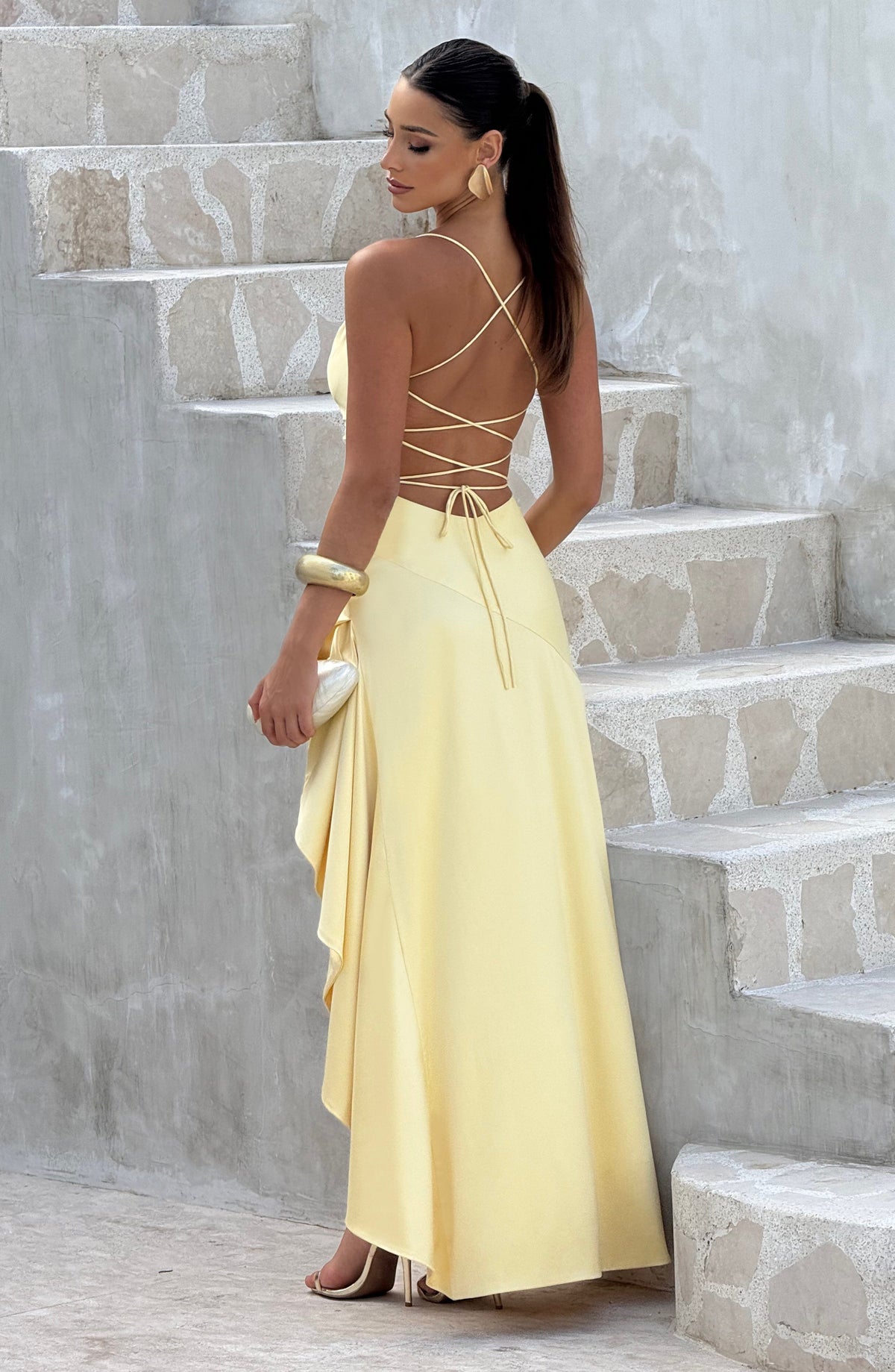 Samira Maxi Dress - Lemon