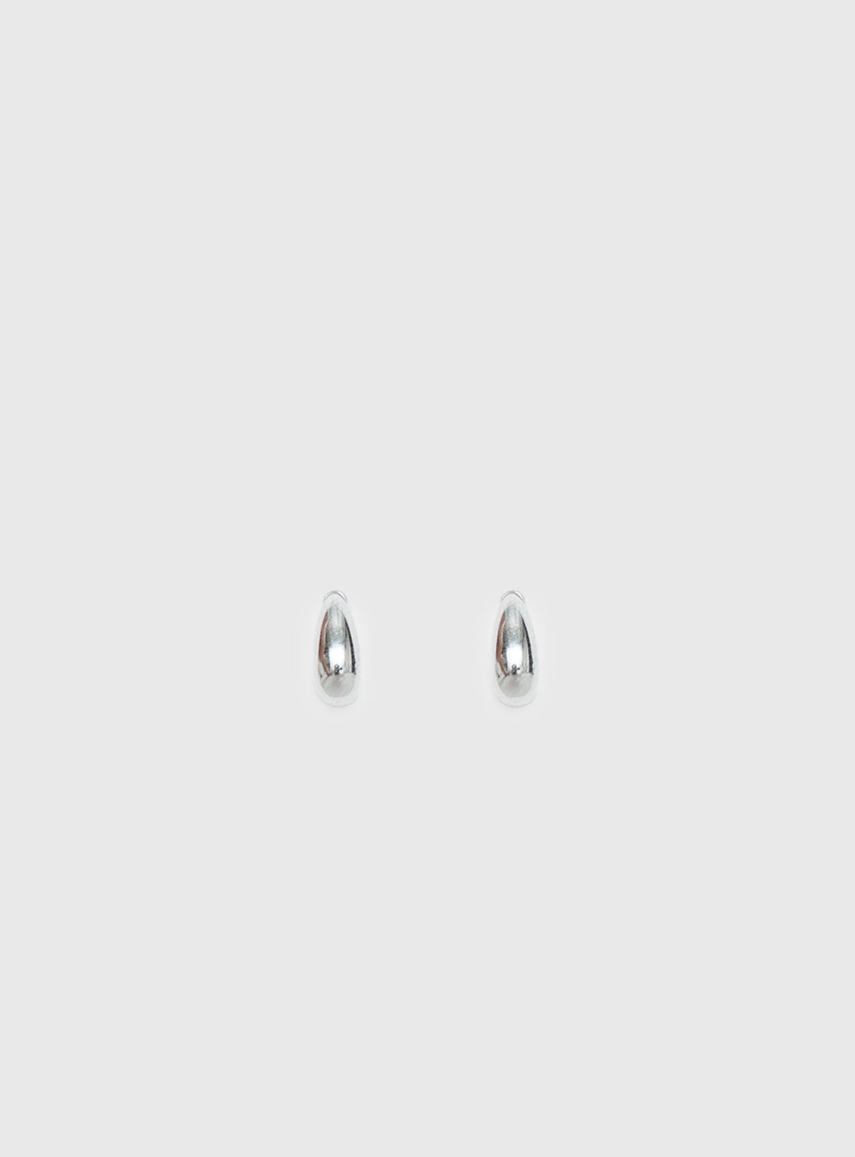 Avaline Stainless Steel Stud Earrings Silver