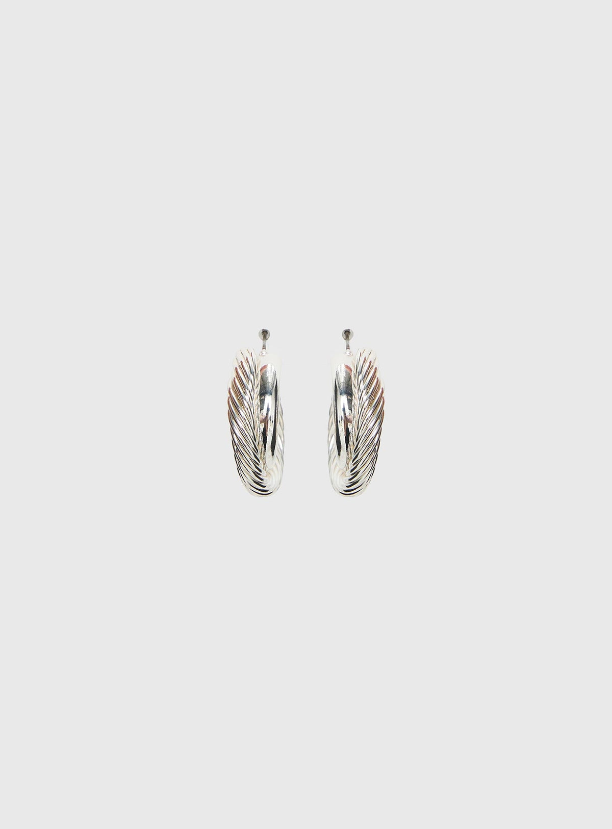 Aster Layered Hoops Silver