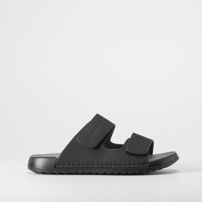 Sandalia bio doble velcro negra COMFEET