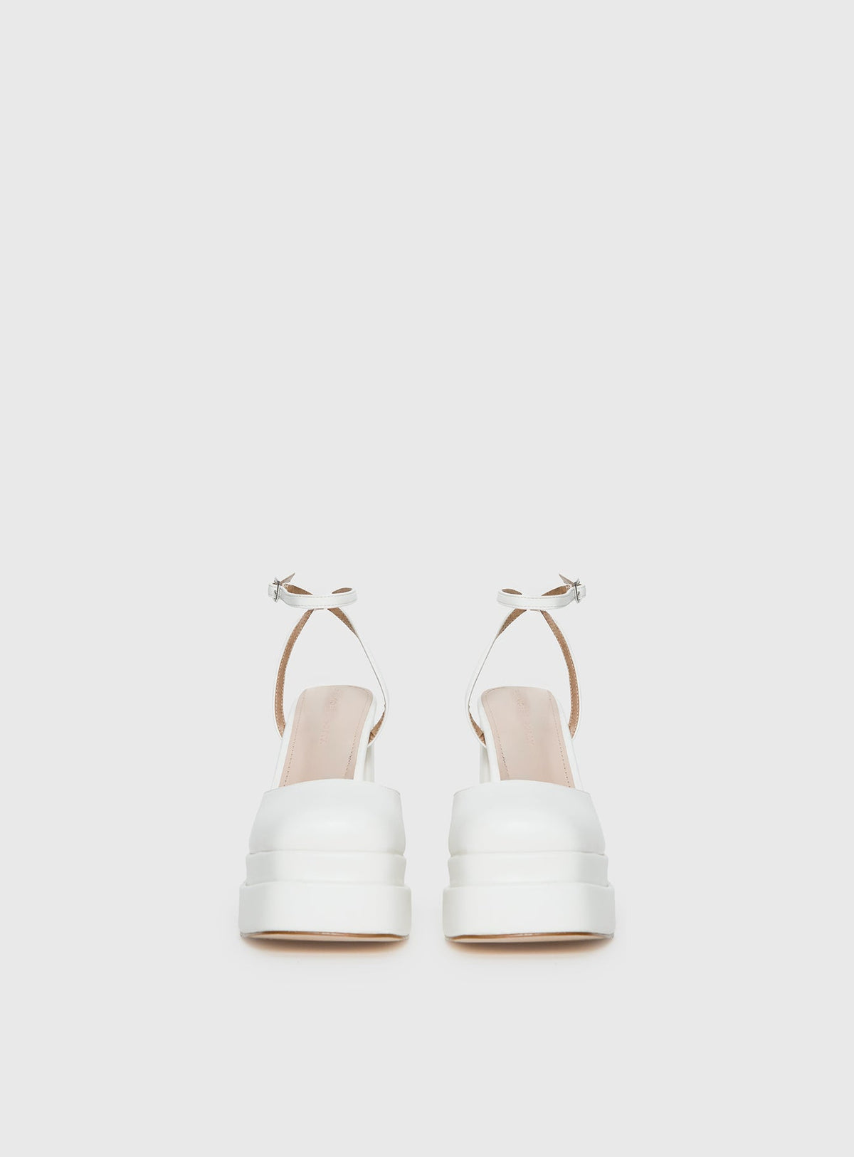 Alto Platform Heels Matte White