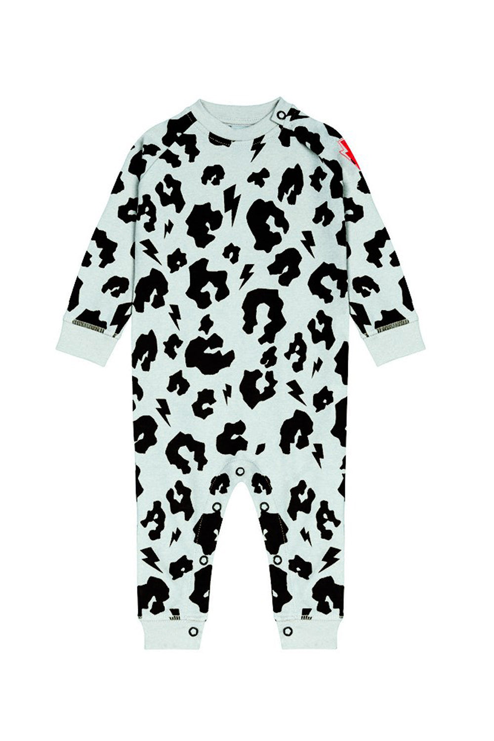Pale Green Leopard Romper