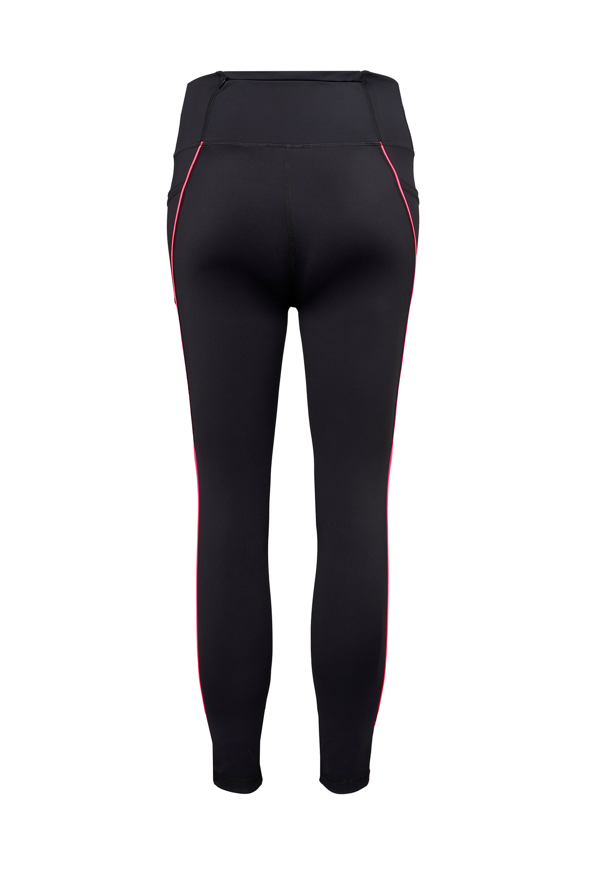Black with Neon Piping Full Length Active Leggings