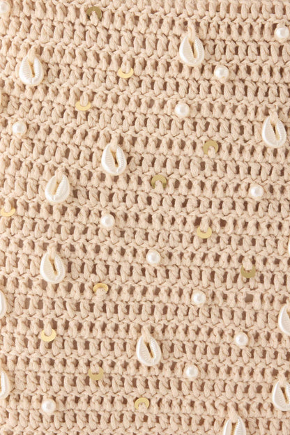 Elaris Crochet Mini Skirt - Ivory