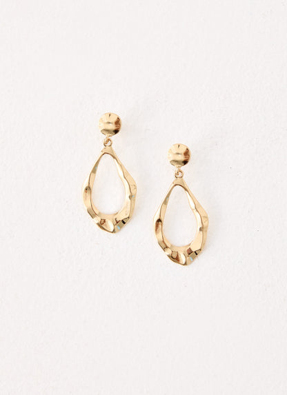 Ember Glow Earrings - Gold