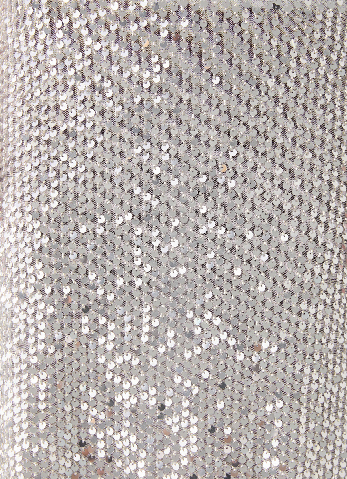 Evodia Sequin Midi Skirt - Silver