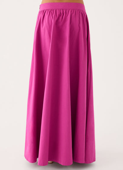 Grand Gestures Maxi Skirt - Berry Kiss