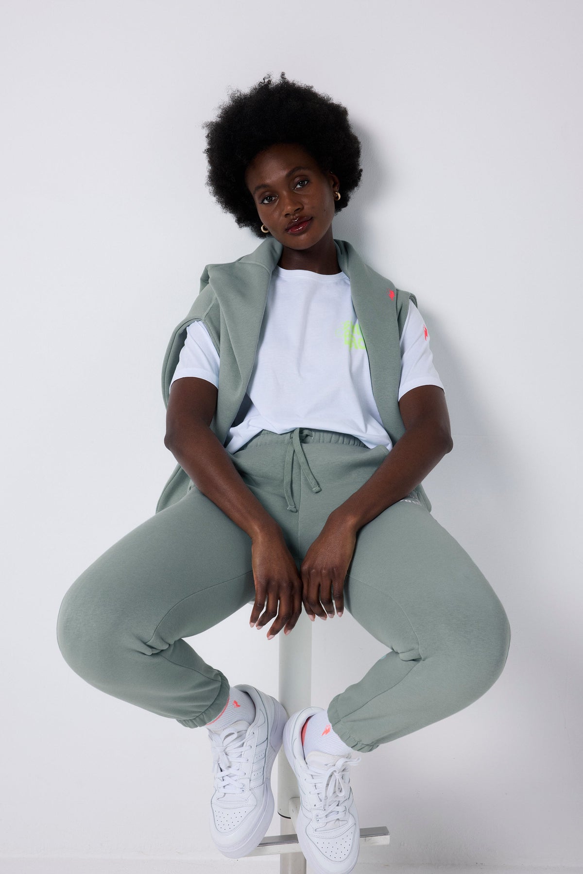 Khaki Scamp & Dude Logo Joggers
