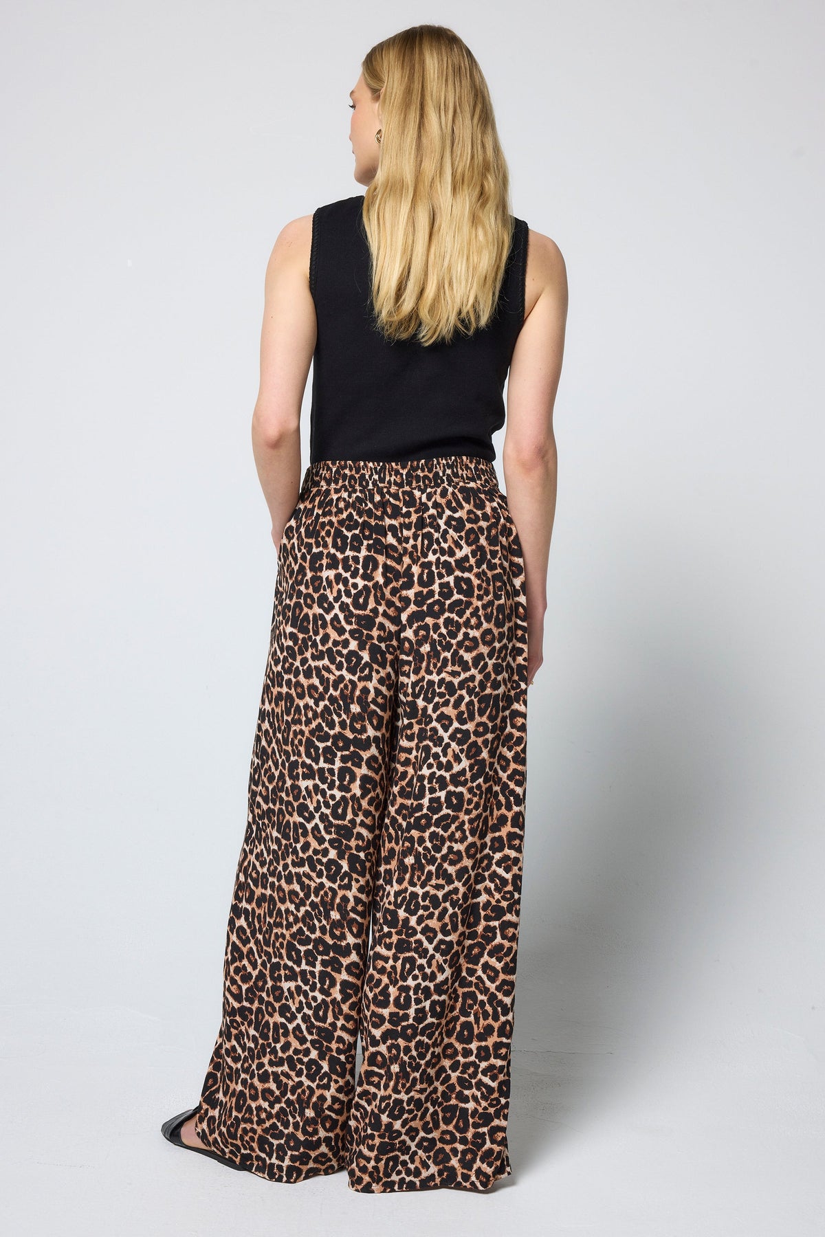 Neutral Jaguar Wide Leg Trousers