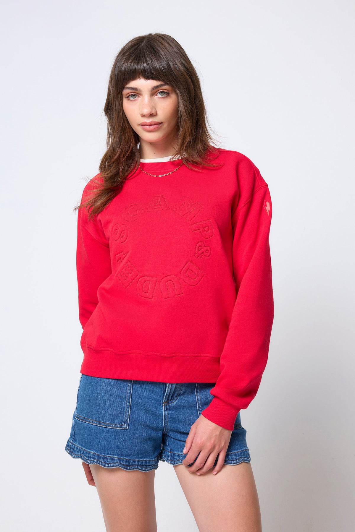 Red Embroidered Logo Ultimate Sweatshirt