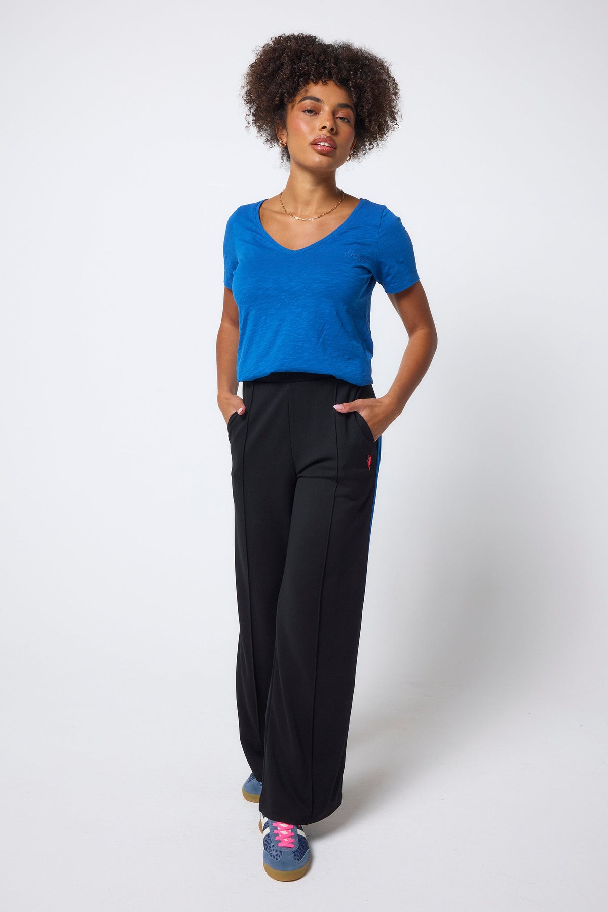 Cobalt Blue V-Neck T-Shirt
