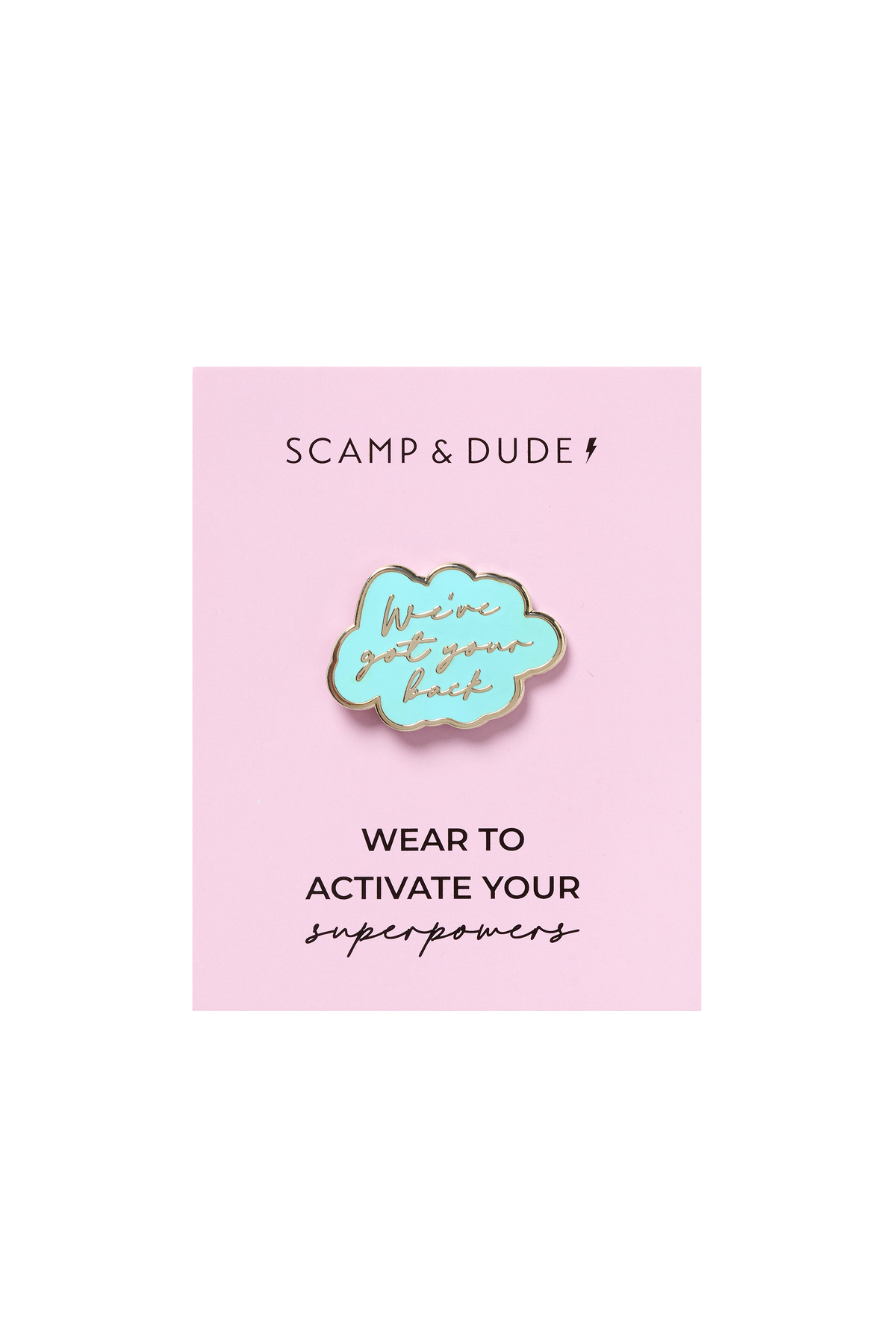 Blue We've Got Your Back Pin Badge