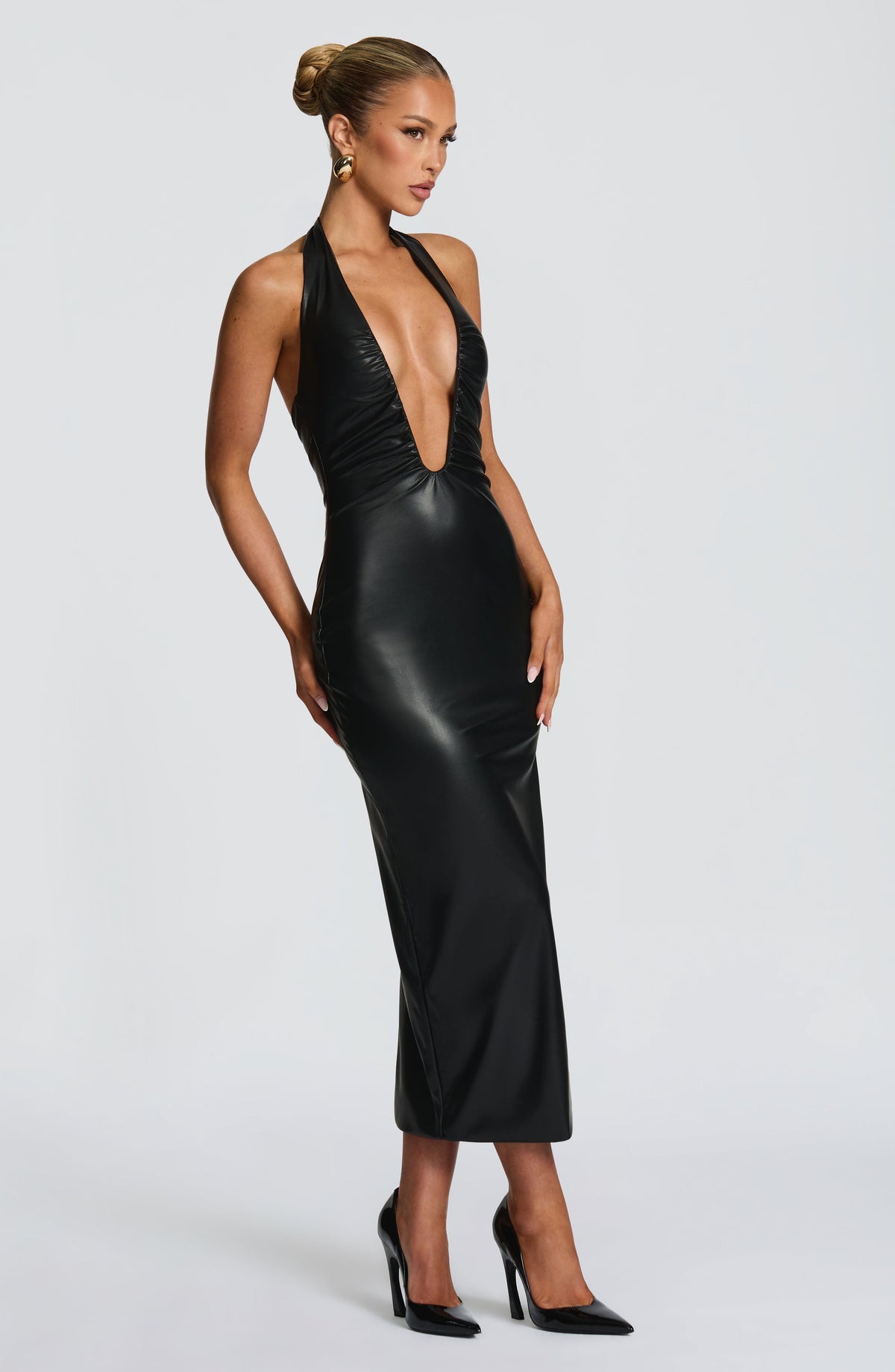 Ainsley Midi Dress - Black