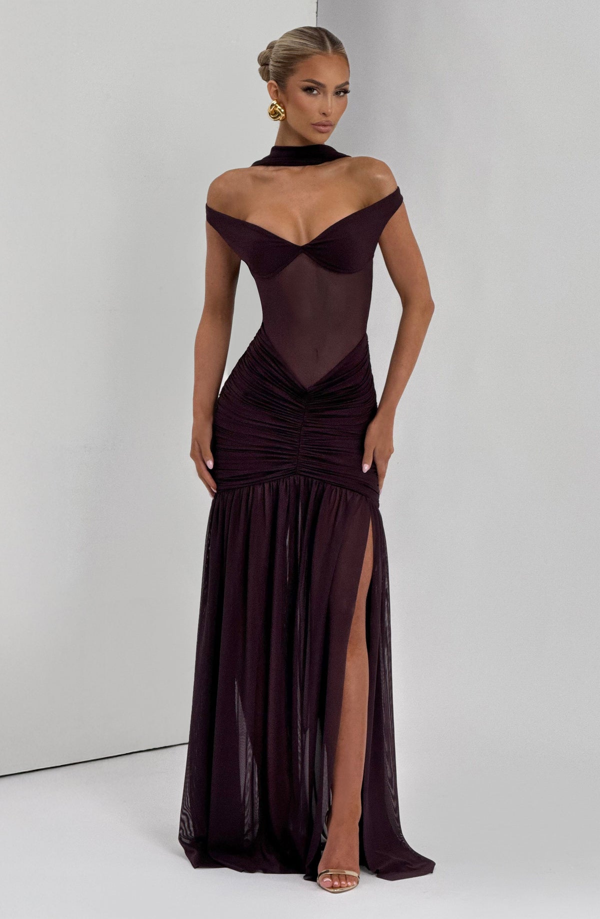 Alaia Maxi Dress - Plum