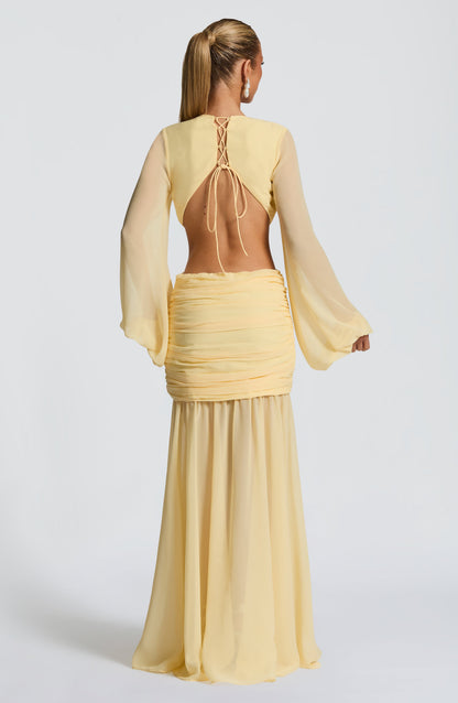 Andrina Maxi Dress - Lemon
