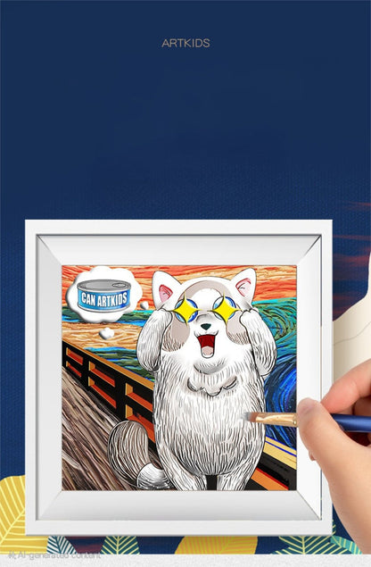 ArtKids Paint Your Own Plaster Art Painting Set with Frame
