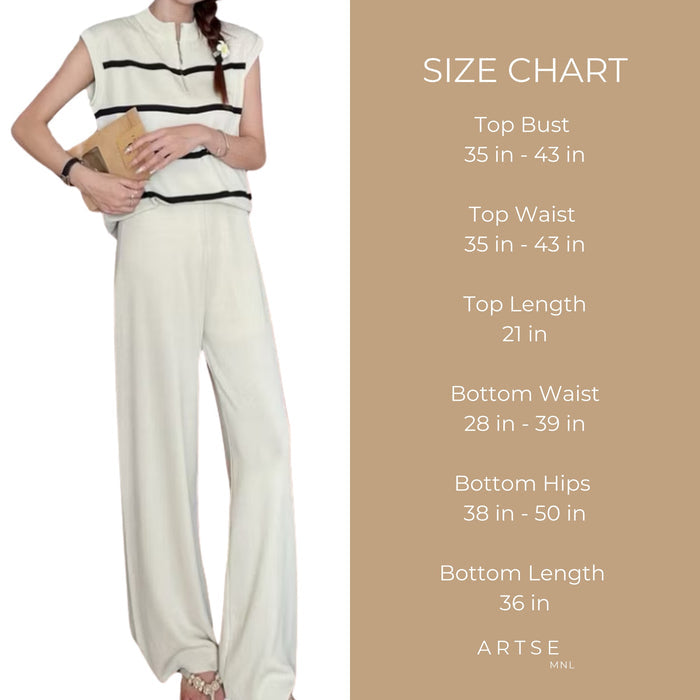Artse MNL Knitted Stripe Pants Coordinates