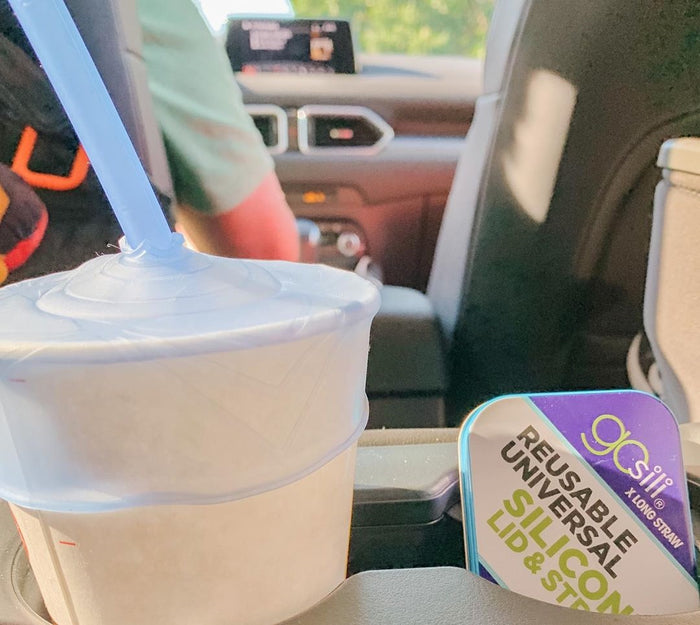 GoSili Universal Straw Lid with Travel Case