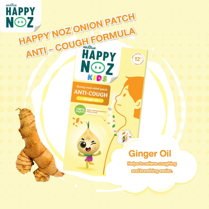 Happy Noz Kids Anti-Cough Organic Onion Sticker