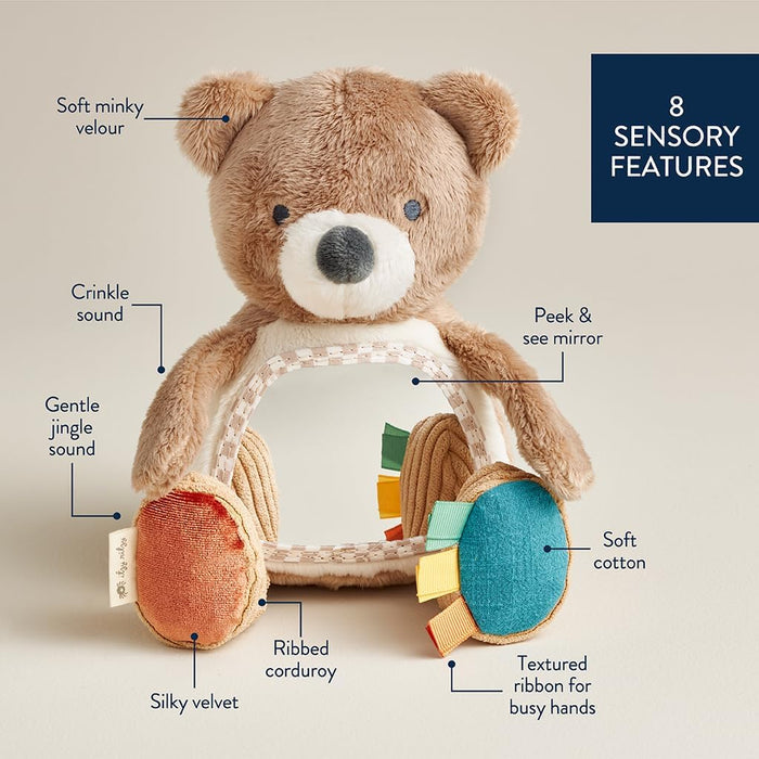 Itzy Ritzy Bitzy Mirror Sensory Tummy Time & Travel Toy