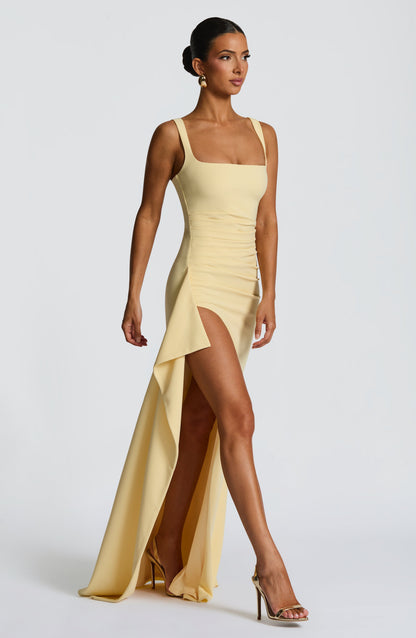 Katana Maxi Dress - Lemon