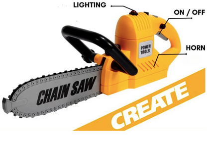 Kiddora Toy Chainsaw with Safety Gear