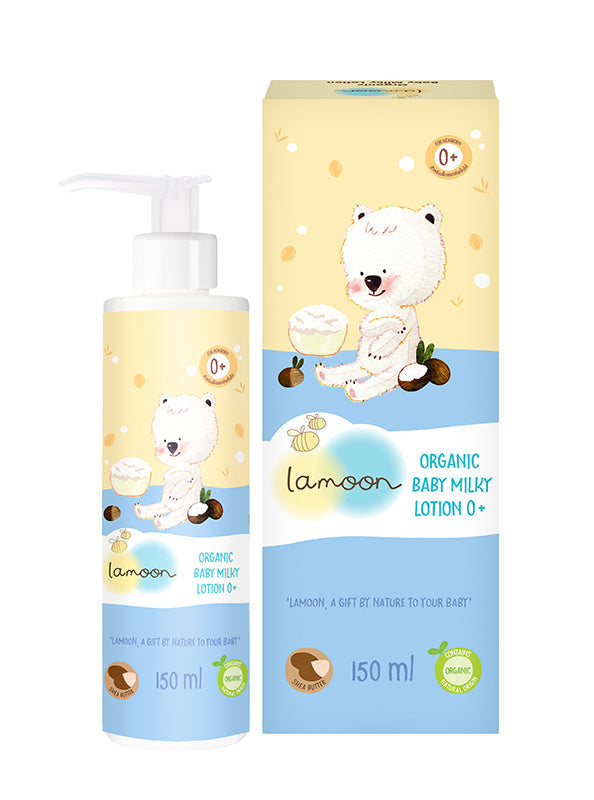Lamoon Organic Baby Milky Lotion 0+ 150ml