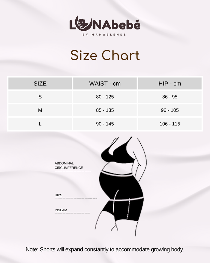Lunabebe Pregnancy Support Biker Shorts