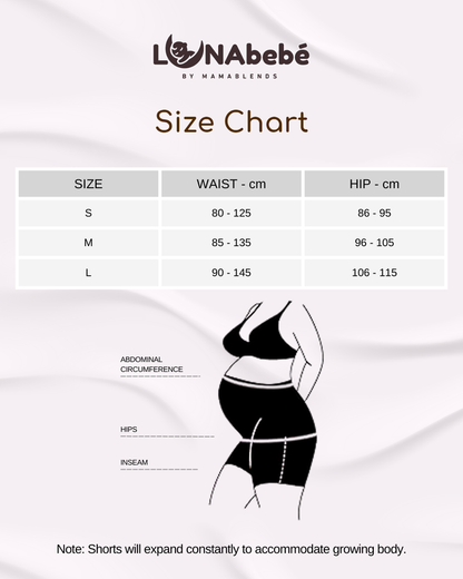Lunabebe Pregnancy Support Biker Shorts