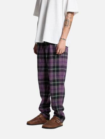 Pantalon Elepants Escoces 296 Viyela Niño Violeta Negro