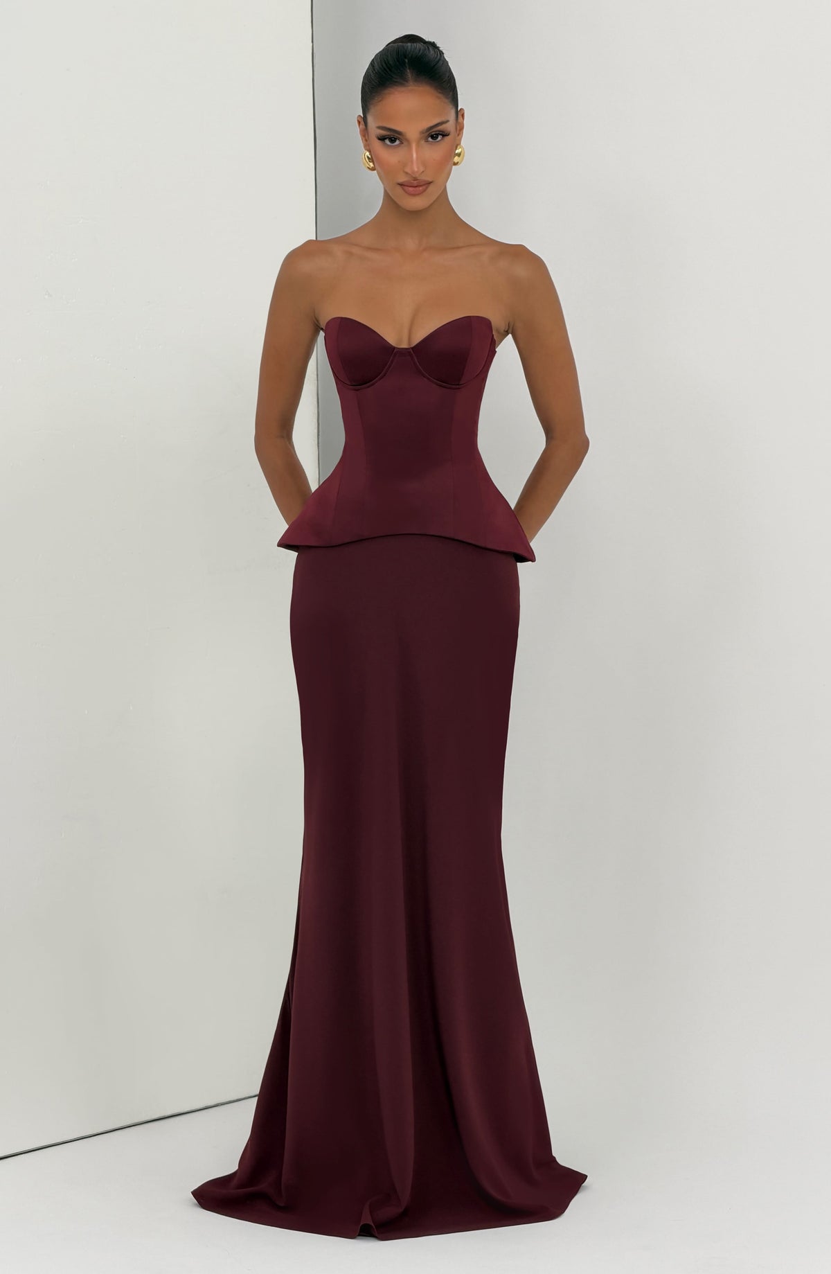 Ravenna Corset - Cherry Lacquer