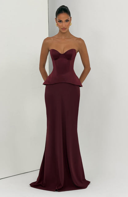 Ravenna Corset - Cherry Lacquer