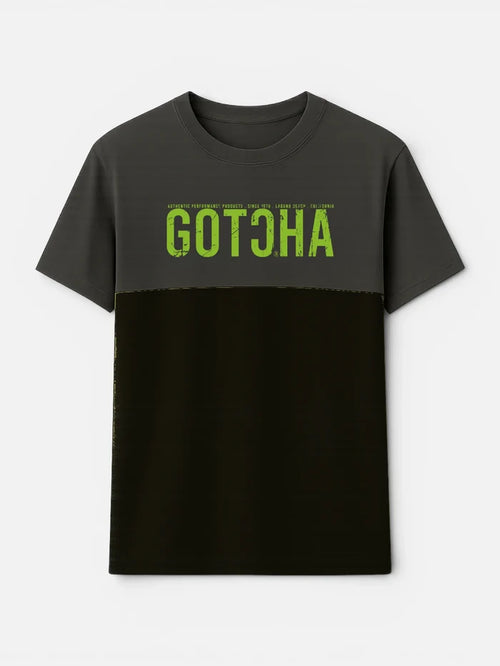 Remera Gotcha Panel Topo Negro