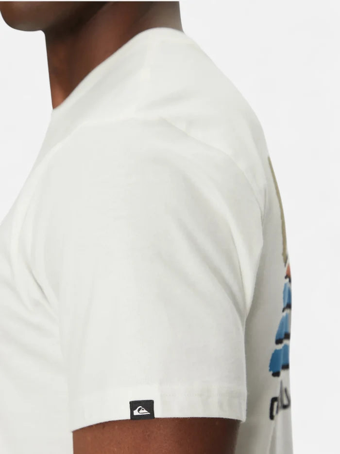 Remera Quiksilver EVO Future Islands Blanco
