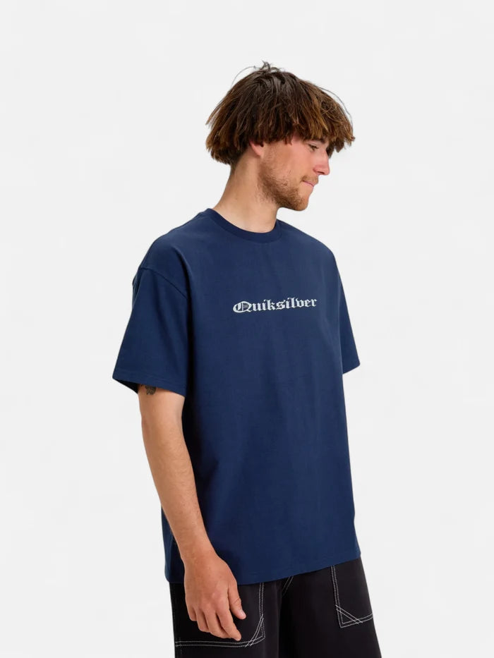 Remera Quiksilver Mercury Chrome Oldenglish Azul Marino