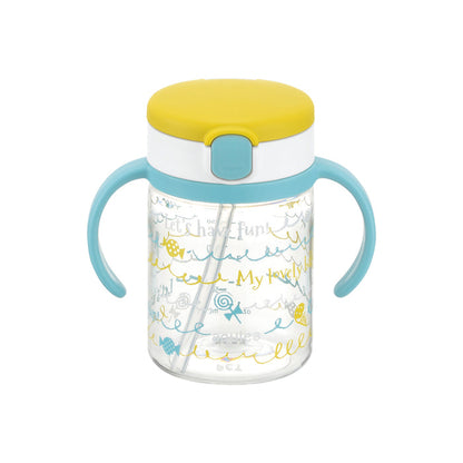 Richell Clear Aqulea Straw Bottle Mug