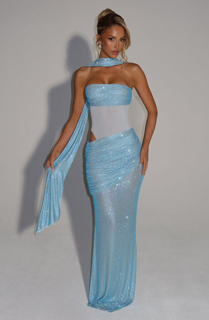 Tavia Scarf - Aqua