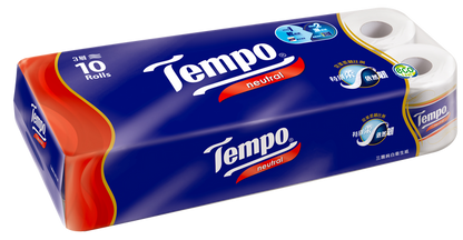 Tempo Toilet Tissue Paper 3-Ply 10s