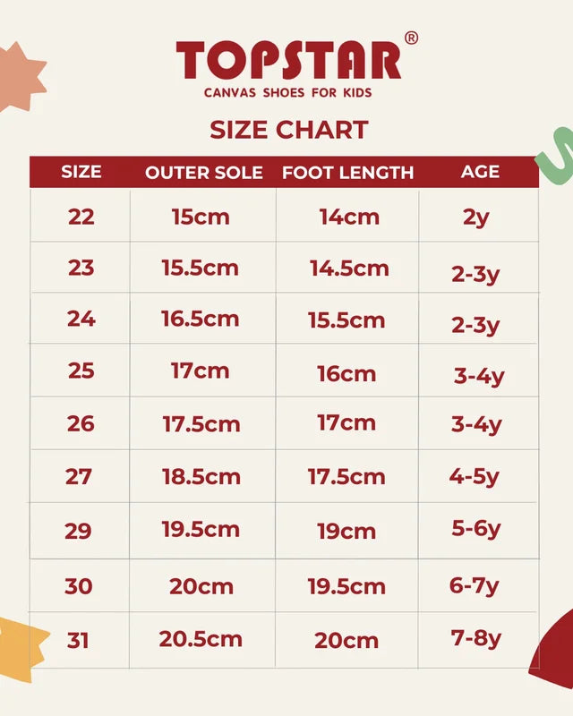 Topstar Ergonomic Kids Canvas Shoes (SKU 1223)